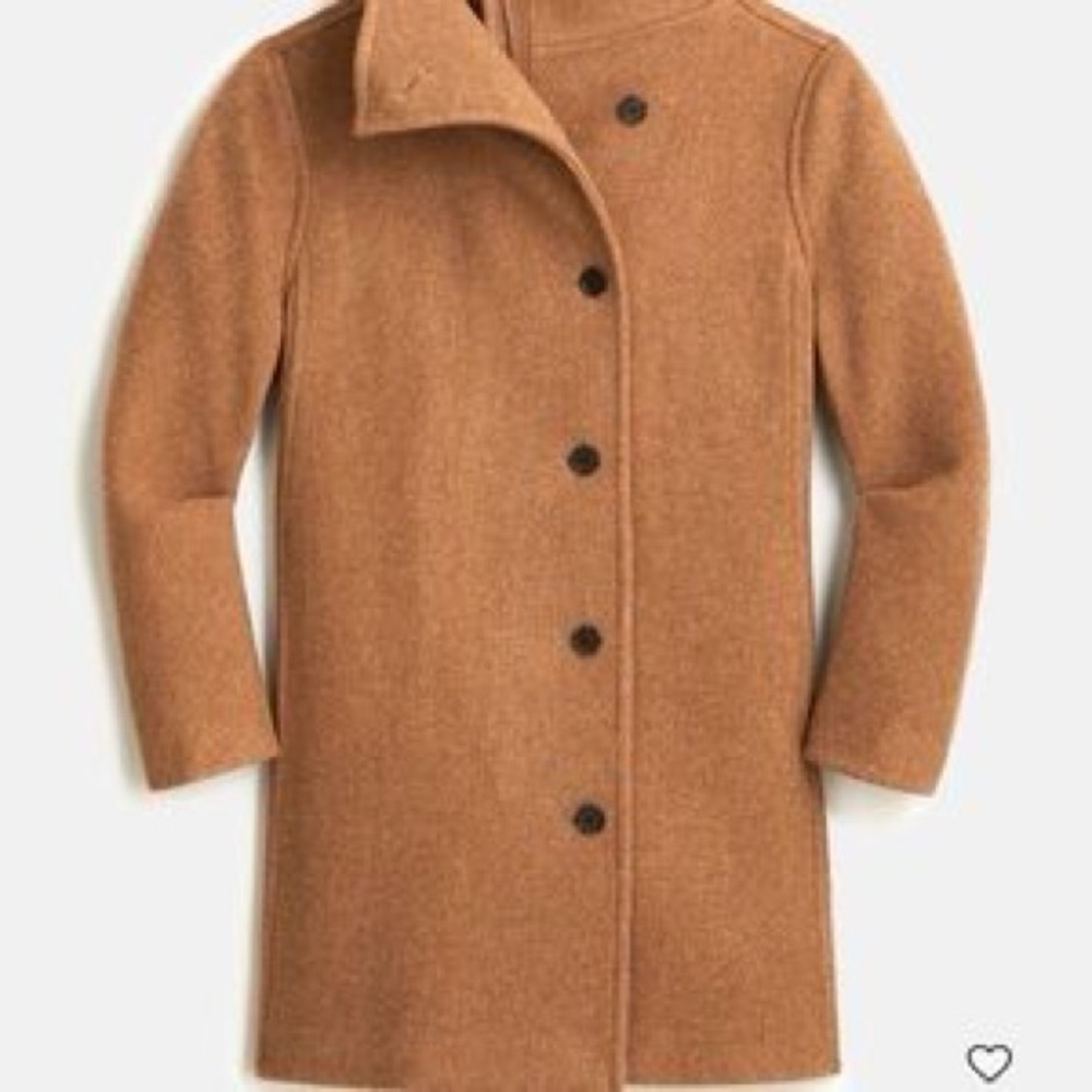 J Crew Women's Tan Wool Coat Sz 6